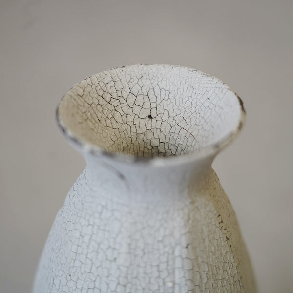 Carved Bud Vase Grey, 12/25
