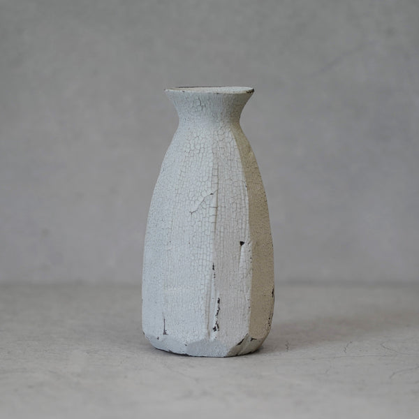 Carved Bud Vase Grey, 12/25